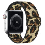 Bracelet de montre en nylon élastique à boucle coulissante réglable xDfind, compatible avec Apple Watch 42/44/45/46/49 mm et Apple Watch 38/40/41/S10 42 mm.