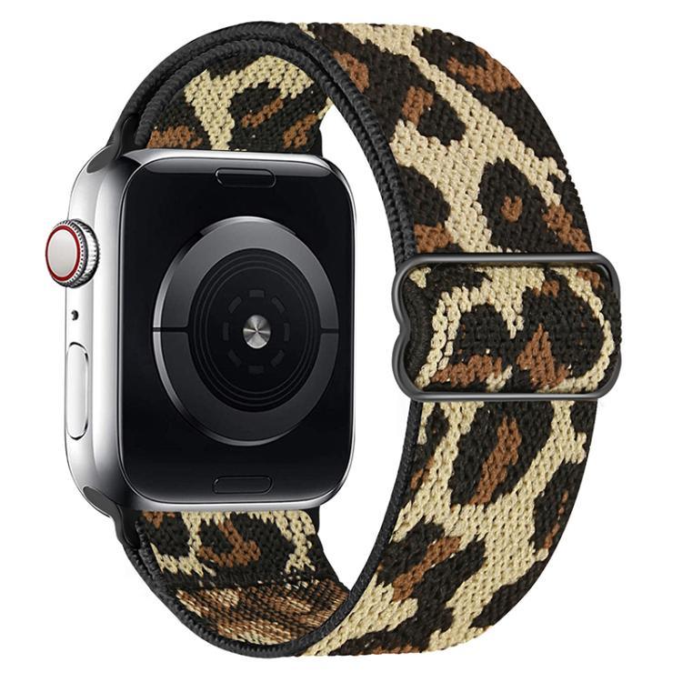 Bracelet de montre en nylon élastique à boucle coulissante réglable xDfind, compatible avec Apple Watch 42/44/45/46/49 mm et Apple Watch 38/40/41/S10 42 mm.
