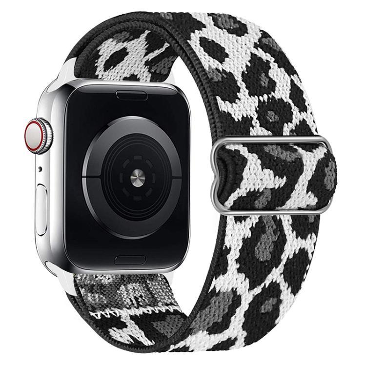 Bracelet de montre en nylon élastique à boucle coulissante réglable xDfind, compatible avec Apple Watch 42/44/45/46/49 mm et Apple Watch 38/40/41/S10 42 mm.