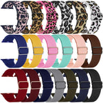 Bracelet de montre en nylon élastique à boucle coulissante réglable xDfind, compatible avec Apple Watch 42/44/45/46/49 mm et Apple Watch 38/40/41/S10 42 mm.