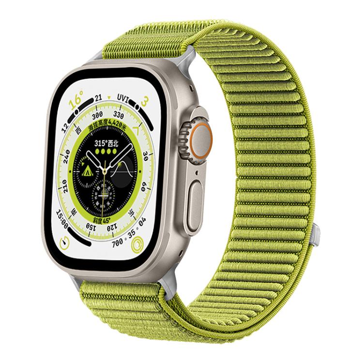 Bracelet de montre xDfind en nylon tissé avec fermeture auto-agrippante, compatible avec Apple Watch 42/44/45/46/49 mm et Apple Watch 38/40/41/S10 42 mm.