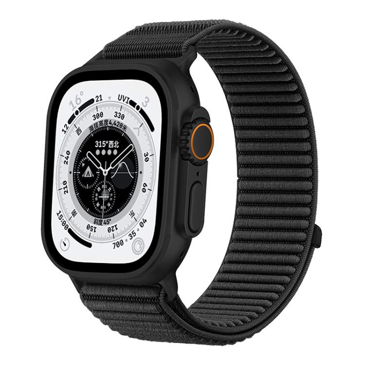 Bracelet de montre xDfind en nylon tissé avec fermeture auto-agrippante, compatible avec Apple Watch 42/44/45/46/49 mm et Apple Watch 38/40/41/S10 42 mm.