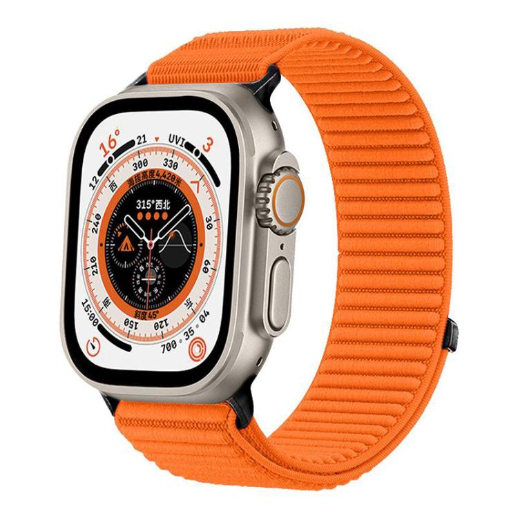 Bracelet de montre xDfind en nylon tissé avec fermeture auto-agrippante, compatible avec Apple Watch 42/44/45/46/49 mm et Apple Watch 38/40/41/S10 42 mm.