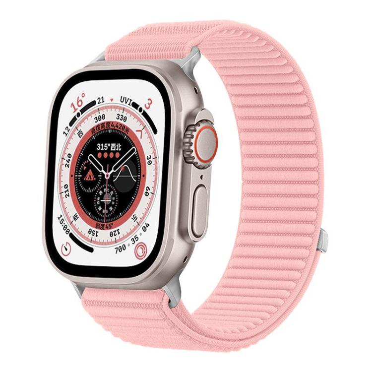 Bracelet de montre xDfind en nylon tissé avec fermeture auto-agrippante, compatible avec Apple Watch 42/44/45/46/49 mm et Apple Watch 38/40/41/S10 42 mm.