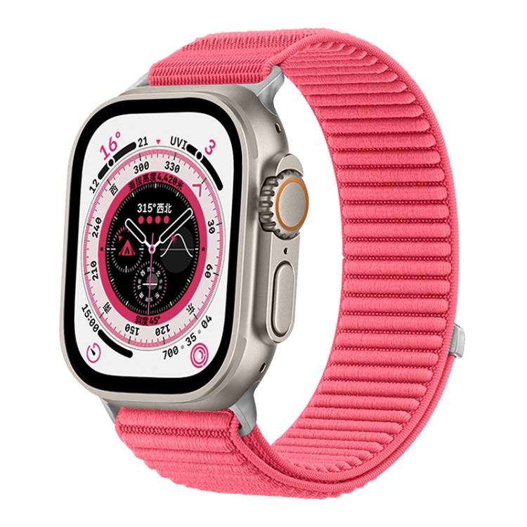 Bracelet de montre xDfind en nylon tissé avec fermeture auto-agrippante, compatible avec Apple Watch 42/44/45/46/49 mm et Apple Watch 38/40/41/S10 42 mm.