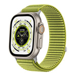 Bracelet de montre xDfind en nylon tissé avec fermeture auto-agrippante, compatible avec Apple Watch 42/44/45/46/49 mm et Apple Watch 38/40/41/S10 42 mm.