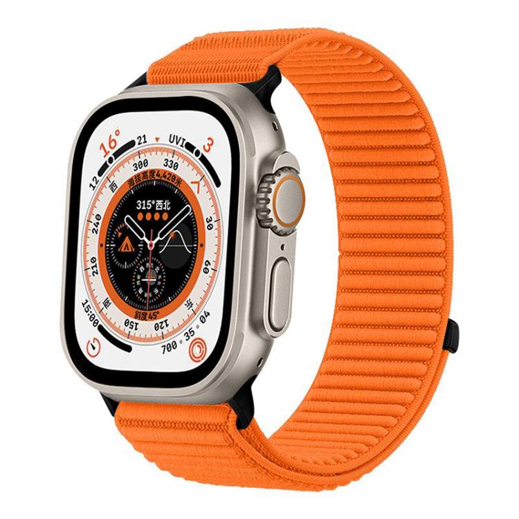Bracelet de montre xDfind en nylon tissé avec fermeture auto-agrippante, compatible avec Apple Watch 42/44/45/46/49 mm et Apple Watch 38/40/41/S10 42 mm.