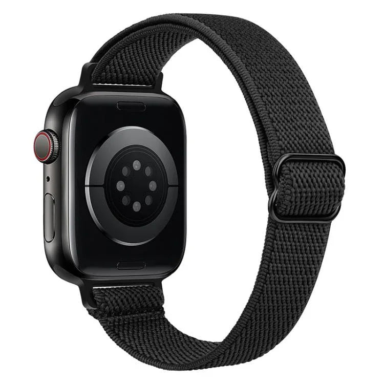 Bracelet de montre élastique en nylon xDfind avec boucle échelle, pour Apple Watch 42/44/45/46/49 mm et Apple Watch 38/40/41/S10 42 mm.