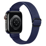 Bracelet de montre élastique en nylon xDfind avec boucle échelle, pour Apple Watch 42/44/45/46/49 mm et Apple Watch 38/40/41/S10 42 mm.