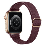 Bracelet de montre élastique en nylon xDfind avec boucle échelle, pour Apple Watch 42/44/45/46/49 mm et Apple Watch 38/40/41/S10 42 mm.