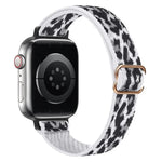 Bracelet de montre élastique en nylon xDfind avec boucle échelle, pour Apple Watch 42/44/45/46/49 mm et Apple Watch 38/40/41/S10 42 mm.