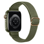 Bracelet de montre élastique en nylon xDfind avec boucle échelle, pour Apple Watch 42/44/45/46/49 mm et Apple Watch 38/40/41/S10 42 mm.