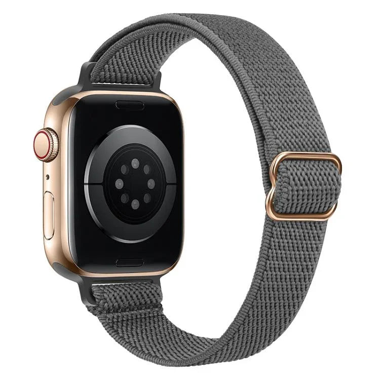 Bracelet de montre élastique en nylon xDfind avec boucle échelle, pour Apple Watch 42/44/45/46/49 mm et Apple Watch 38/40/41/S10 42 mm.