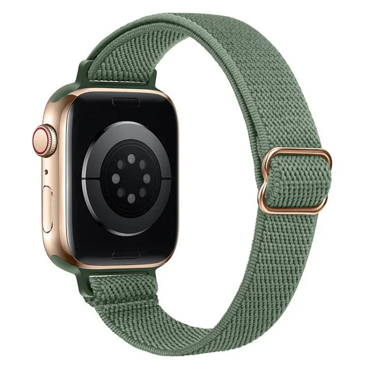 Bracelet de montre élastique en nylon xDfind avec boucle échelle, pour Apple Watch 42/44/45/46/49 mm et Apple Watch 38/40/41/S10 42 mm.