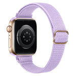 Bracelet de montre élastique en nylon xDfind avec boucle échelle, pour Apple Watch 42/44/45/46/49 mm et Apple Watch 38/40/41/S10 42 mm.