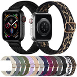 Bracelet de montre élastique en nylon xDfind avec boucle échelle, pour Apple Watch 42/44/45/46/49 mm et Apple Watch 38/40/41/S10 42 mm.