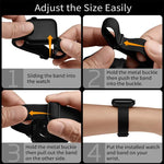Bracelet de montre élastique en nylon xDfind avec boucle échelle, pour Apple Watch 42/44/45/46/49 mm et Apple Watch 38/40/41/S10 42 mm.