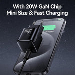 Chargeur rapide mini USAMS CC260 20W GaN USB-C / Type-C, CC260