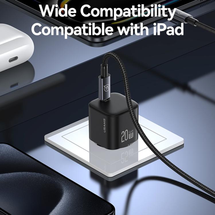 Chargeur rapide mini USAMS CC260 20W GaN USB-C / Type-C, CC260