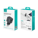 Chargeur rapide mini USAMS CC263 30W GaN USB-C / Type-C, double port USB, CC263