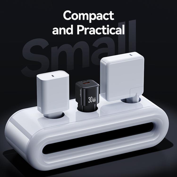 Chargeur rapide mini USAMS CC263 30W GaN USB-C / Type-C, double port USB, CC263