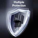 Chargeur rapide mini USAMS CC263 30W GaN USB-C / Type-C, double port USB, CC263
