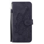 Étui de téléphone en cuir à rabat horizontal avec gaufrage papillons effet rétro, pour iPhone 17 Pro Max, pour iPhone 17 Pro, pour iPhone 17, pour iPhone Air
