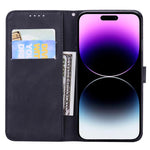Étui de téléphone en cuir à rabat horizontal avec gaufrage papillons effet rétro, pour iPhone 17 Pro Max, pour iPhone 17 Pro, pour iPhone 17, pour iPhone Air