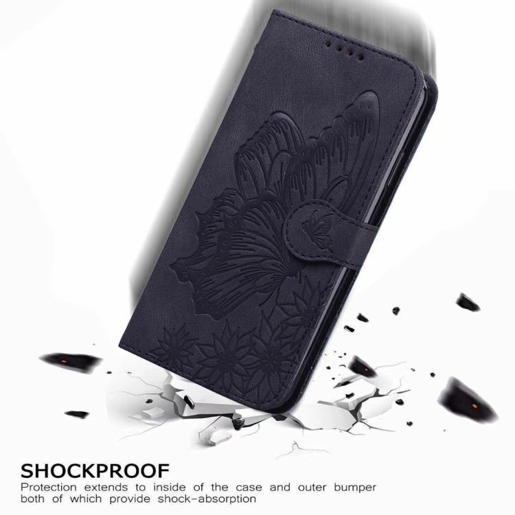 Étui de téléphone en cuir à rabat horizontal avec gaufrage papillons effet rétro, pour iPhone 17 Pro Max, pour iPhone 17 Pro, pour iPhone 17, pour iPhone Air