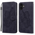 Étui de téléphone en cuir à rabat horizontal avec gaufrage papillons effet rétro, pour iPhone 17 Pro Max, pour iPhone 17 Pro, pour iPhone 17, pour iPhone Air