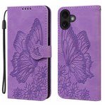 Étui de téléphone en cuir à rabat horizontal avec gaufrage papillons effet rétro, pour iPhone 17 Pro Max, pour iPhone 17 Pro, pour iPhone 17, pour iPhone Air