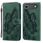 Étui de téléphone en cuir à rabat horizontal avec gaufrage papillons effet rétro, pour iPhone 17 Pro Max, pour iPhone 17 Pro, pour iPhone 17, pour iPhone Air