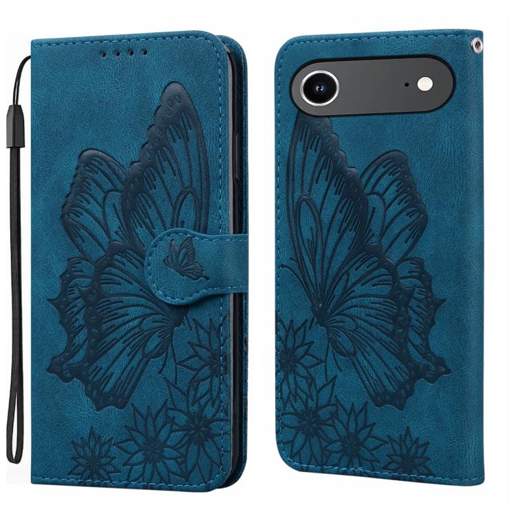 Étui de téléphone en cuir à rabat horizontal avec gaufrage papillons effet rétro, pour iPhone 17 Pro Max, pour iPhone 17 Pro, pour iPhone 17, pour iPhone Air