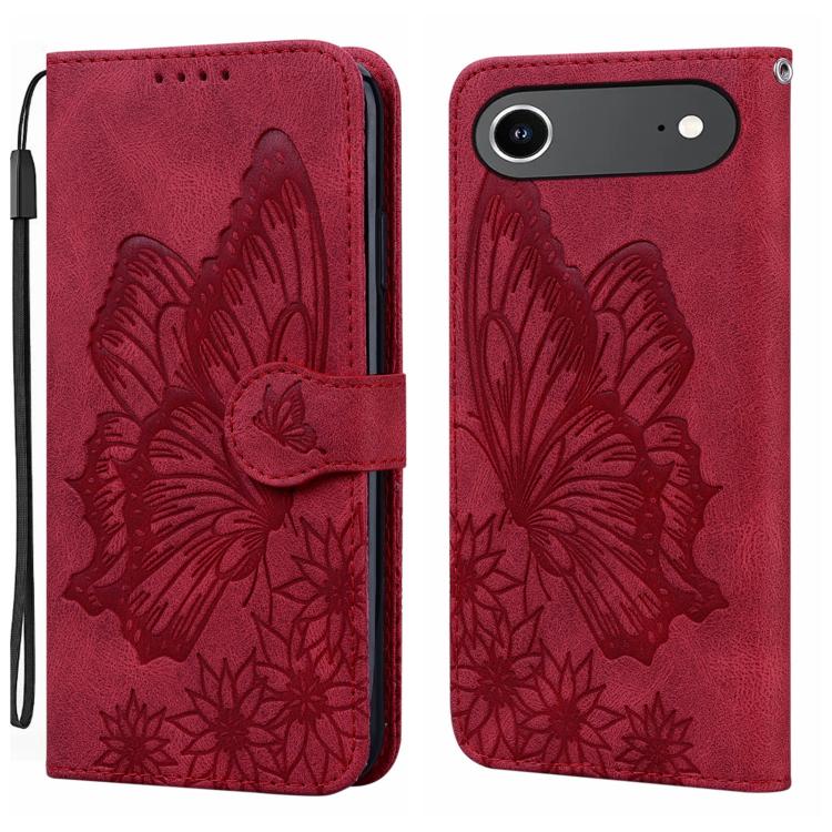 Étui de téléphone en cuir à rabat horizontal avec gaufrage papillons effet rétro, pour iPhone 17 Pro Max, pour iPhone 17 Pro, pour iPhone 17, pour iPhone Air