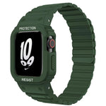Bracelet de montre magnétique en silicone xDfind avec protection intégrée, compatible avec les Apple Watch 42/44/45 mm, Apple Watch Series 10/11 46 mm, Apple Watch Series 10/11 42 mm, Apple Watch Ultra 3/2/1 49 mm et Apple Watch 38/41 mm.