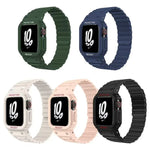 Bracelet de montre magnétique en silicone xDfind avec protection intégrée, compatible avec les Apple Watch 42/44/45 mm, Apple Watch Series 10/11 46 mm, Apple Watch Series 10/11 42 mm, Apple Watch Ultra 3/2/1 49 mm et Apple Watch 38/41 mm.