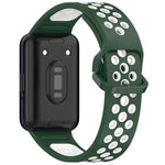 Bracelet de montre xDfind bicolore en silicone respirant, pour Samsung Galaxy Fit 3