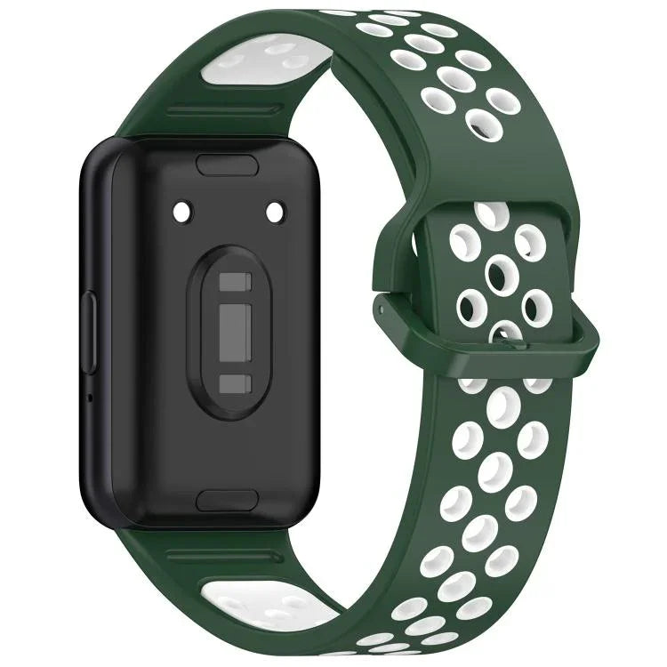 Bracelet de montre xDfind bicolore en silicone respirant, pour Samsung Galaxy Fit 3