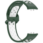 Bracelet de montre xDfind bicolore en silicone respirant, pour Samsung Galaxy Fit 3