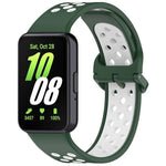 Bracelet de montre xDfind bicolore en silicone respirant, pour Samsung Galaxy Fit 3