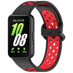 Bracelet de montre xDfind bicolore en silicone respirant, pour Samsung Galaxy Fit 3