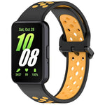 Bracelet de montre xDfind bicolore en silicone respirant, pour Samsung Galaxy Fit 3
