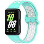 Bracelet de montre xDfind bicolore en silicone respirant, pour Samsung Galaxy Fit 3