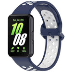 Bracelet de montre xDfind bicolore en silicone respirant, pour Samsung Galaxy Fit 3