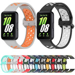 Bracelet de montre xDfind bicolore en silicone respirant, pour Samsung Galaxy Fit 3