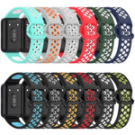 Bracelet de montre xDfind bicolore en silicone respirant, pour Samsung Galaxy Fit 3