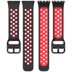Bracelet de montre xDfind bicolore en silicone respirant, pour Samsung Galaxy Fit 3