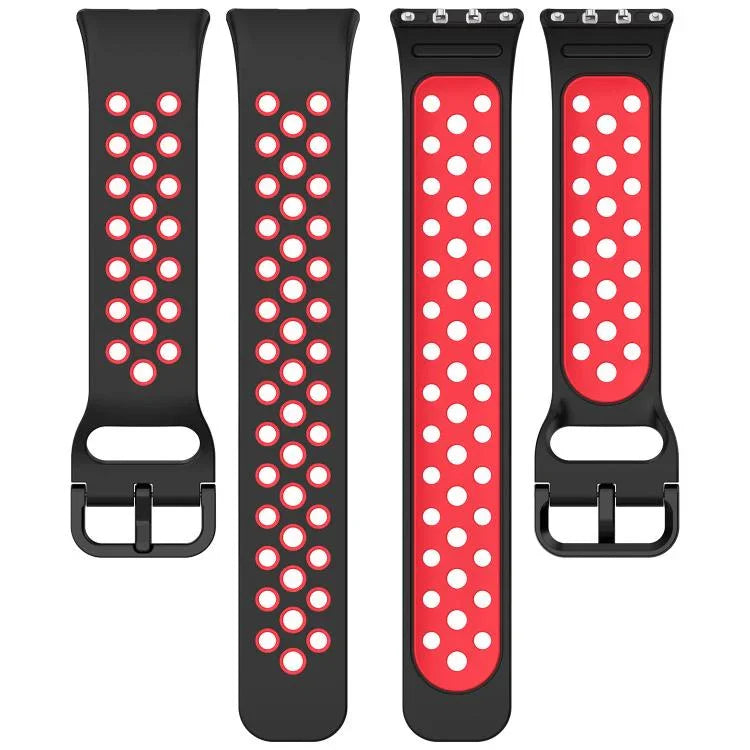 Bracelet de montre xDfind bicolore en silicone respirant, pour Samsung Galaxy Fit 3