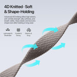 Bracelet DUX DUCIS Mixture Ultra Series en nylon tressé avec boucle magnétique, pour Apple Watch 38/40/41/S10 42 mm