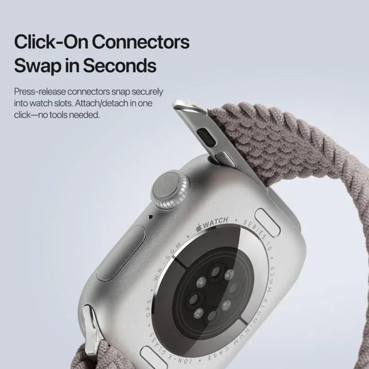 Bracelet DUX DUCIS Mixture Ultra Series en nylon tressé avec boucle magnétique, pour Apple Watch 38/40/41/S10 42 mm